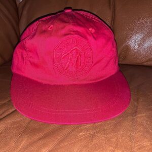 Vintage Red Marlboro Embroidered Logo Strap Back Hat